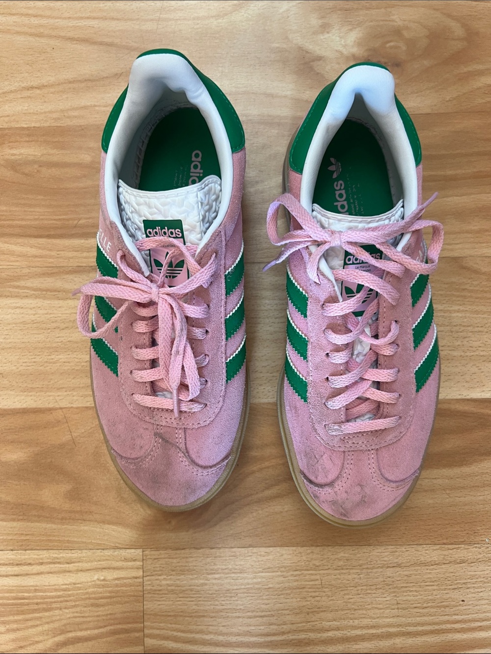 Adidas Gazelle bold pink sneakers size 6 - Picture 4 of 9